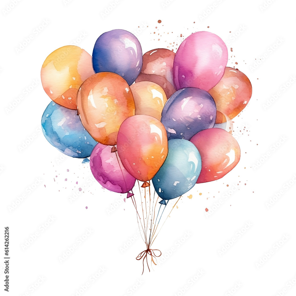 Balloon Watercolor Balloon Watercolor