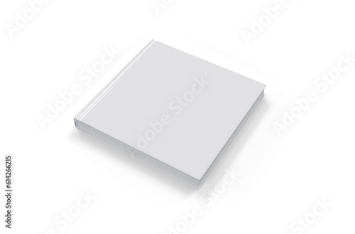 Square Hard Cover Closed Books 3D Rendering
