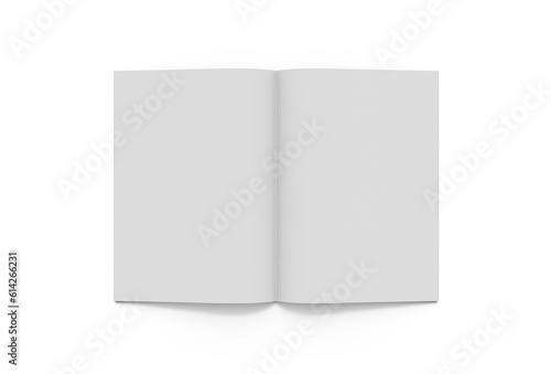 Magazine Catalog Brochure White Black Mock 3D-Illustration © Walter