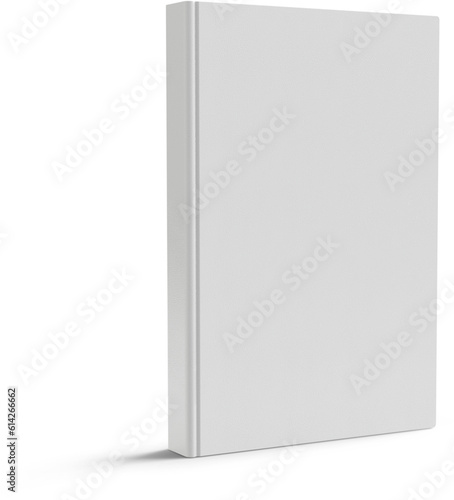 Portrait Hard Cover Closed Book Isolated 3D Rendering