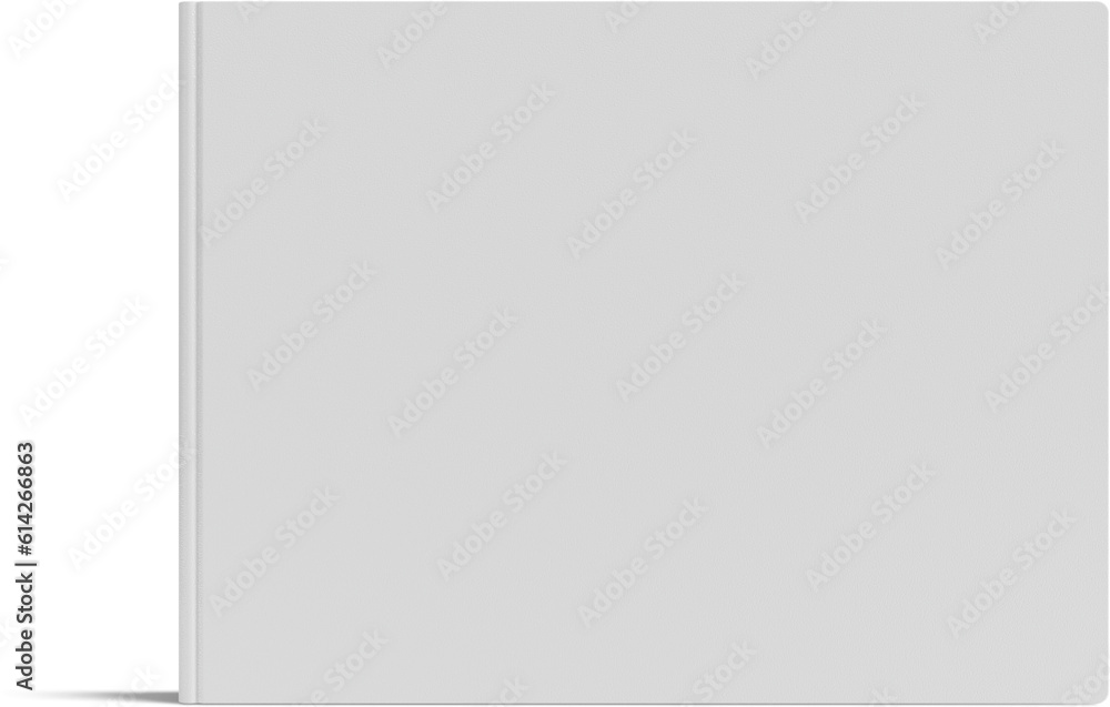 Landscape Hard Cover Closed Book Isolated 3D Rendering Landscape Hard Cover Closed Book Isolated 3D Rendering