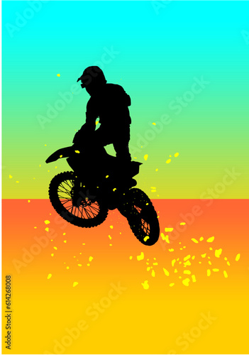 moto, silueta