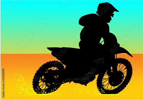 moto, silueta