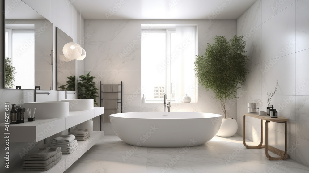Fototapeta premium Modern Elegant bathroom interior