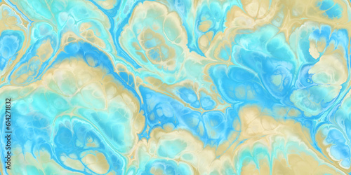 beach blue aqua golden tan marbled seamless tile