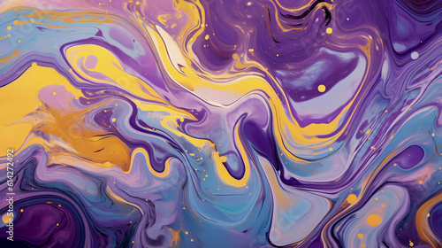 Abstract AI-generated artwork showcases a mesmerizing glossy liquid surface with a captivating pattern adorning its form. The intricate pattern. Boundless artistic expression.