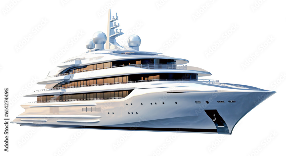cruise ship isolated on the transparent background PNG. AI generative. cruise ship isolated on the transparent background PNG. AI generative.