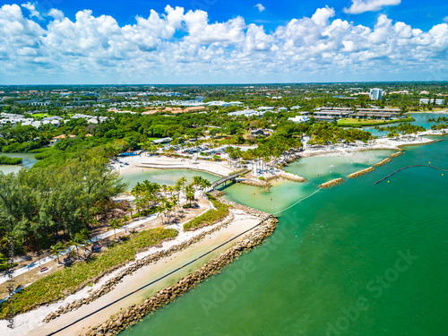 DuBois Park, Jupiter Beach and inlet, areal views, Florida