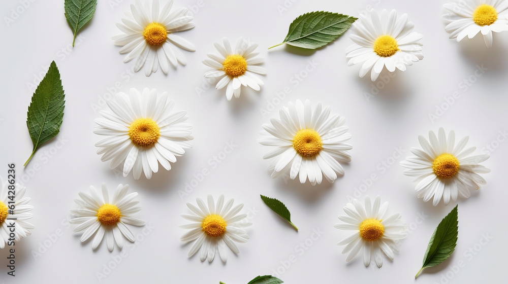 daisy flower top view daisy flower top view