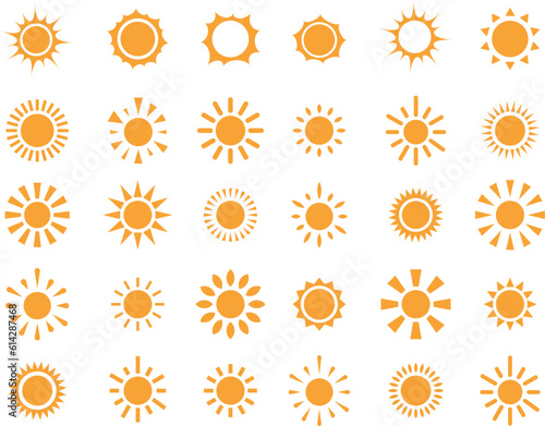 太陽のアイコンセット