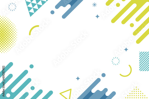 おしゃれな幾何学模様の背景フレーム