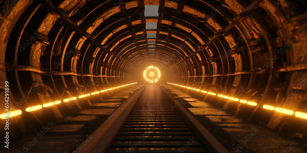 Obraz premium night sky light space triangle dark illustration