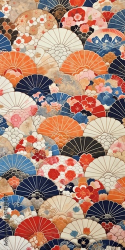 wallpaper pattern  japanese art background illustration