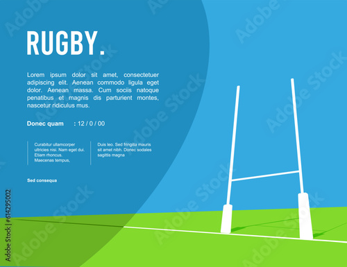 Attractive editable vector rugby background design great for your design resources print and other