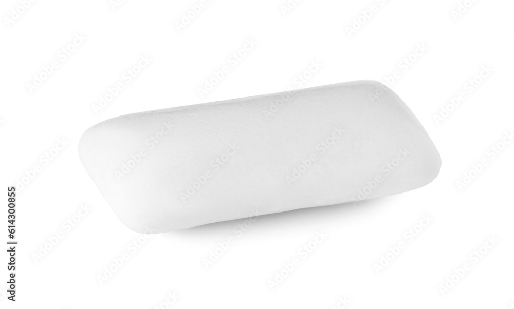 One tasty chewing gum isolated on white One tasty chewing gum isolated on white