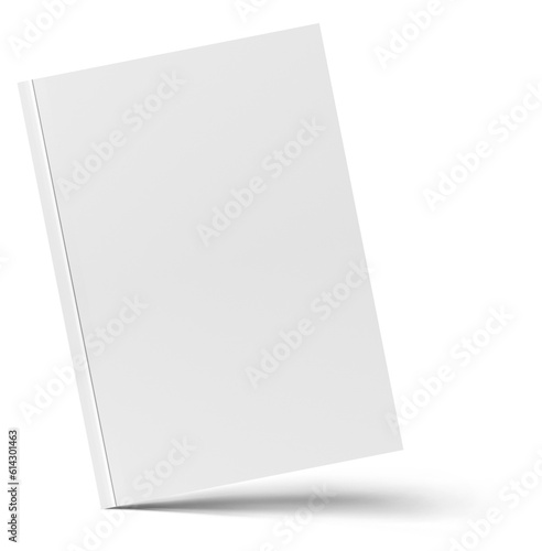 Blank Cover Of Magazine, Book, Booklet, Brochure. For the business presentation with leaves shadow overlay. Cover mockup on the stone texture. Template for a publisher, reading, advertising corporate