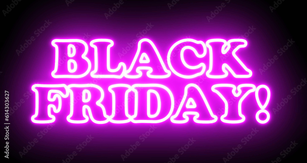 Black Friday text font with light. Luminous and shimmering haze inside the letters of the text Black Friday. 3D Rendering. Black Friday text font with light. Luminous and shimmering haze inside the letters of the text Black Friday. 3D Rendering.
