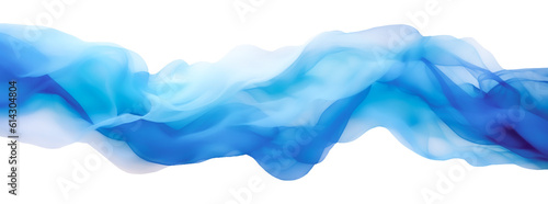 Wave. Blue, white abstract dreamy wave flowing fabric, smoke. Transparent isolated png of blue wave. Banner Graphic Resource as background for silk, smoke, water wave abstract graphics backdrop..