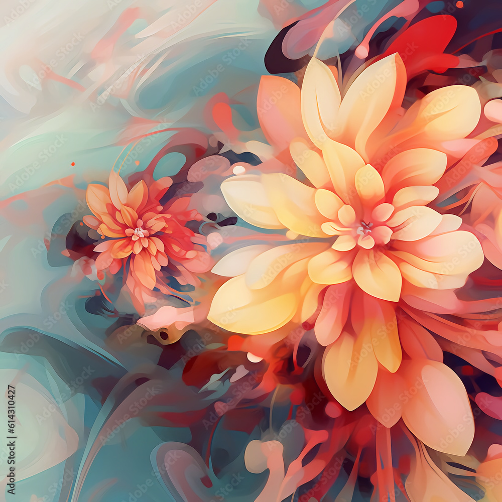 abstract floral background abstract floral background