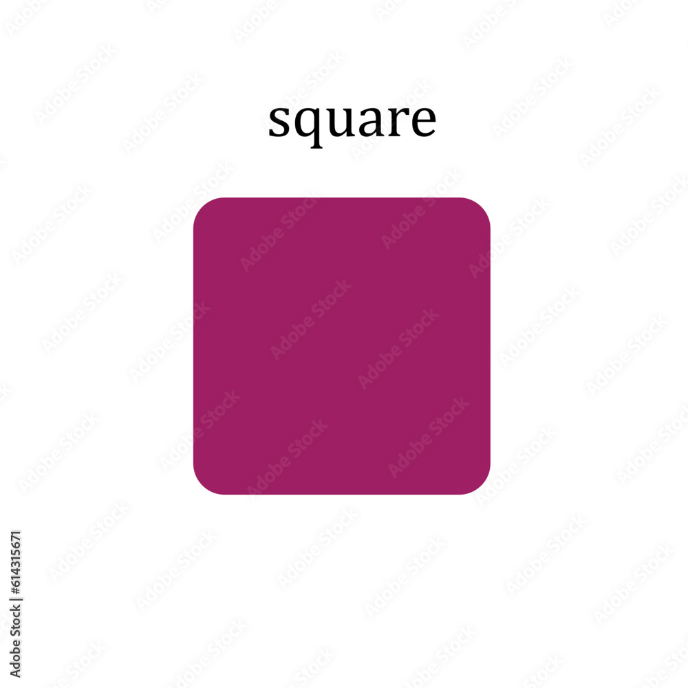 Square icon vector logo design template