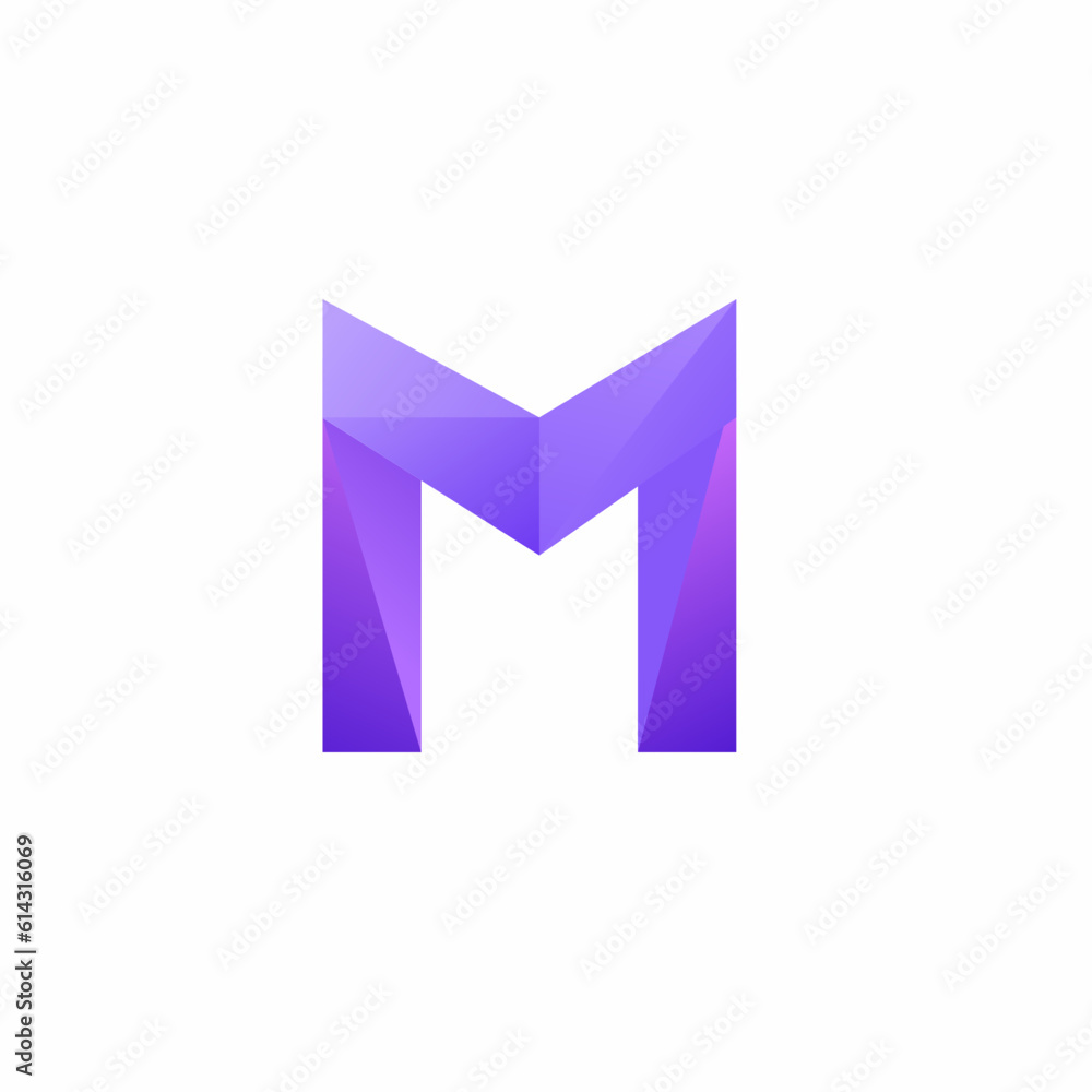 Gradient m letter logo Gradient m letter logo