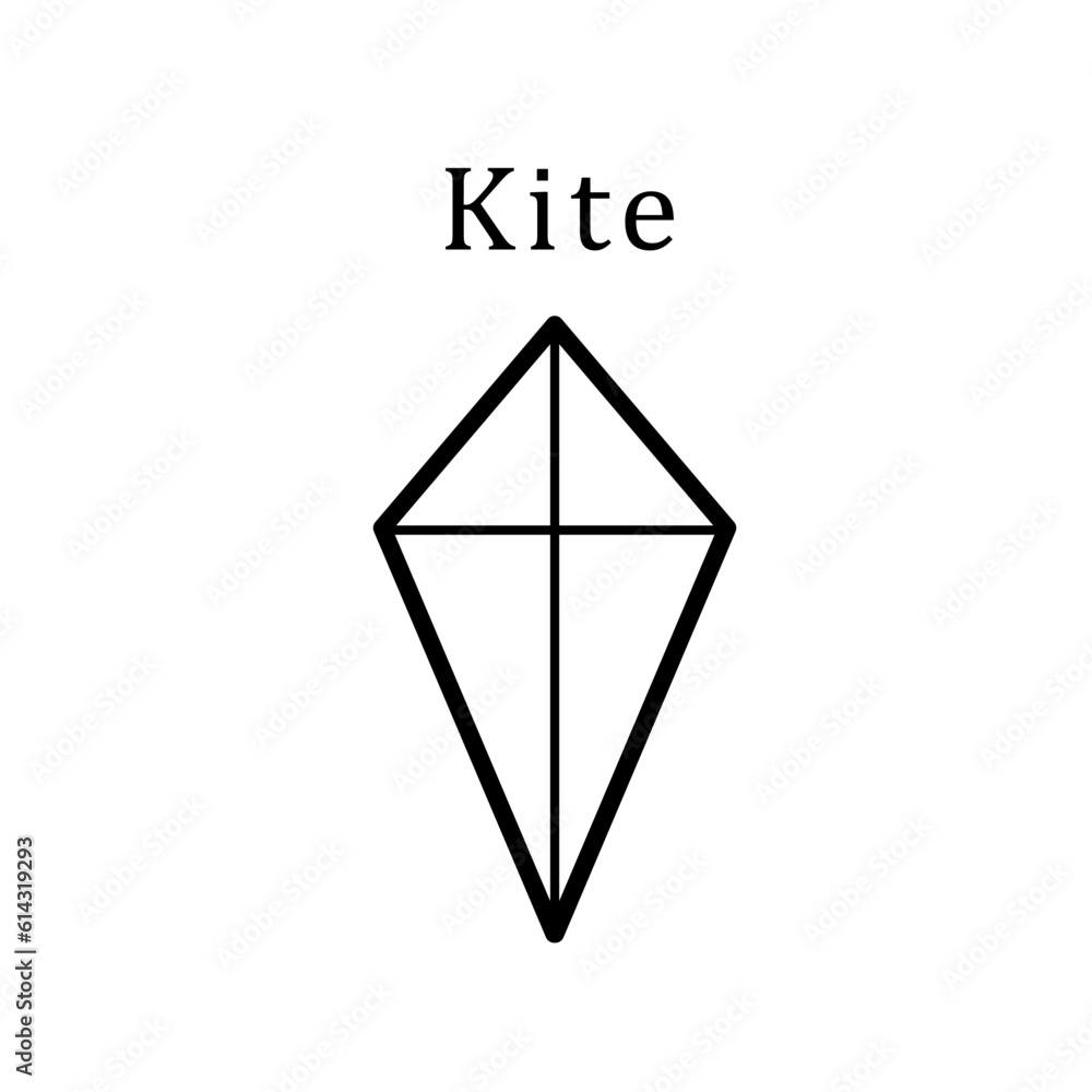 Kite icon vector logo design template Kite icon vector logo design template