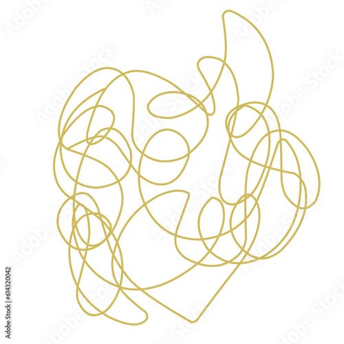 Tangled Abstract Line
