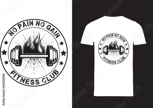 Fitness t-shirt design