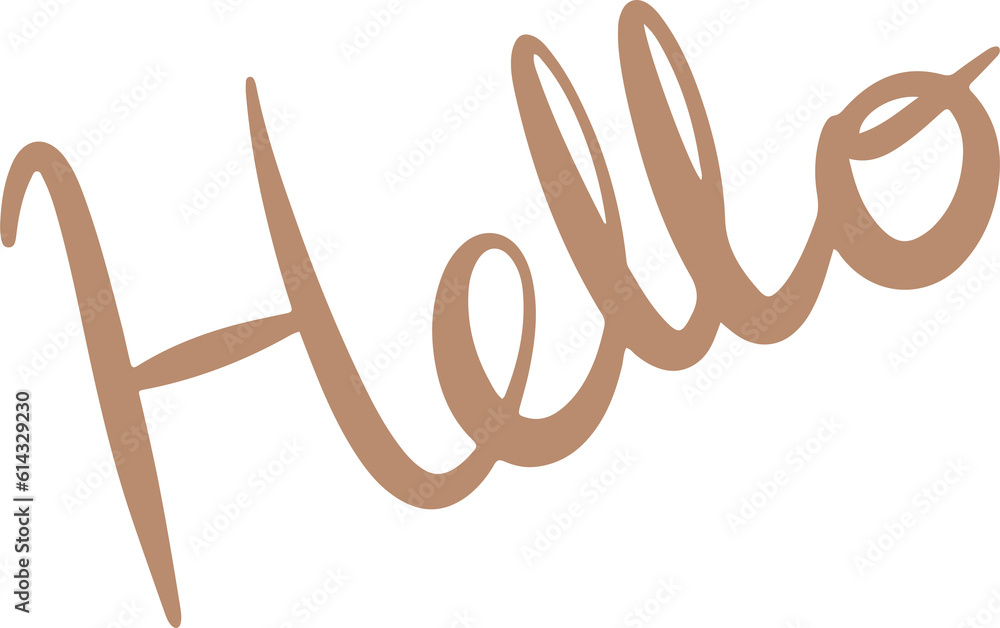 Obraz premium aesthetic abstract hello