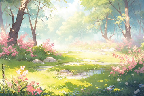 Anime Nature background