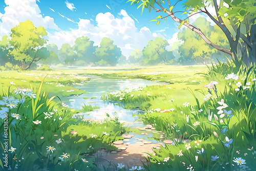 Anime Nature background