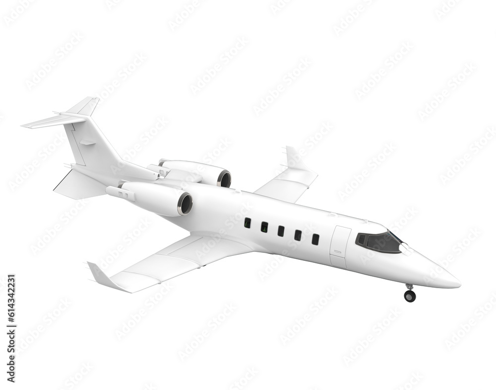 Luxury business jet or Business jet airplane flying. Png trasparency