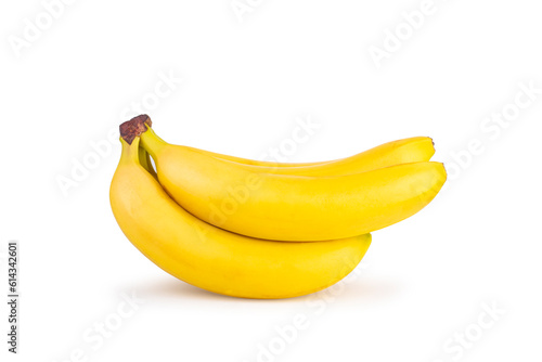 Bunch of bananas isolated on white background and full depth of field.