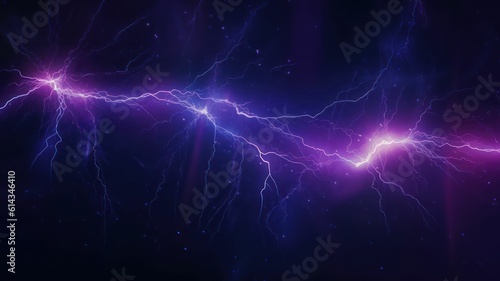 energy electricity lightnings background. Generative AI