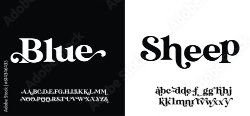 Elegant luxury good damn abstract digital technology logo font alphabet. Minimal modern urban fonts for logo, brand etc. Typography typeface uppercase lowercase and number. vector illustration