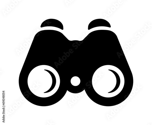 Binoculars, field glasses vector icon illustration