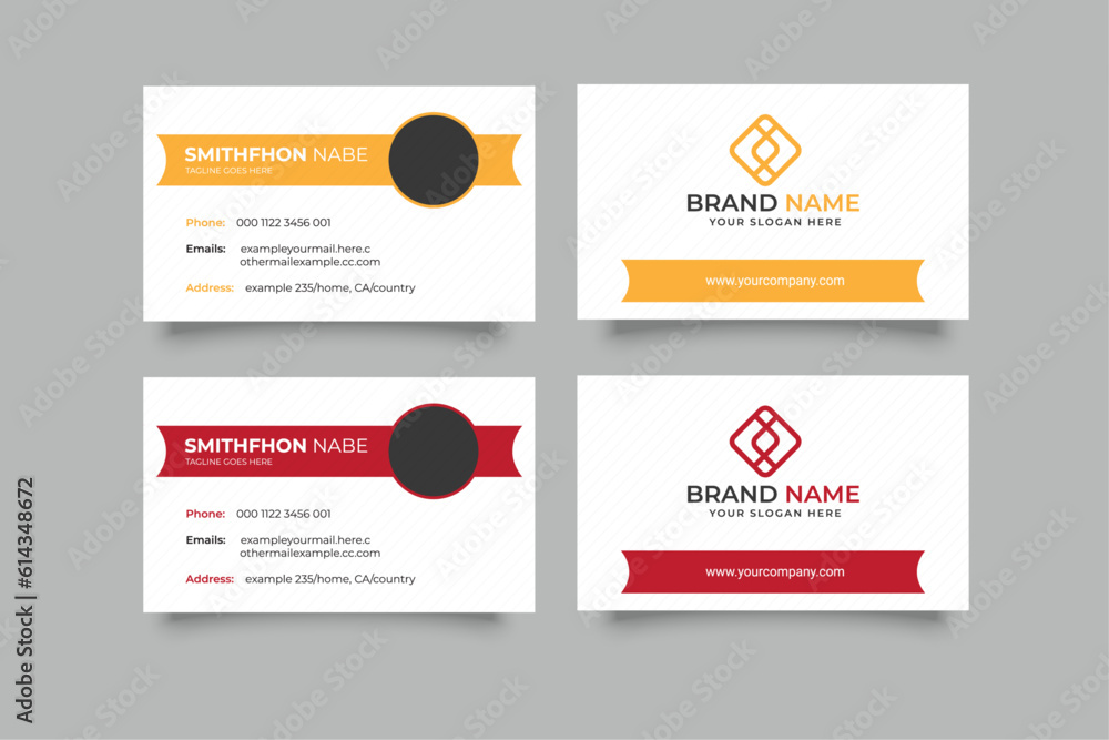 creative corporate minimal modern business card template