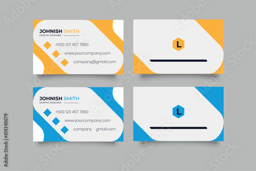 creative corporate minimal modern business card template
