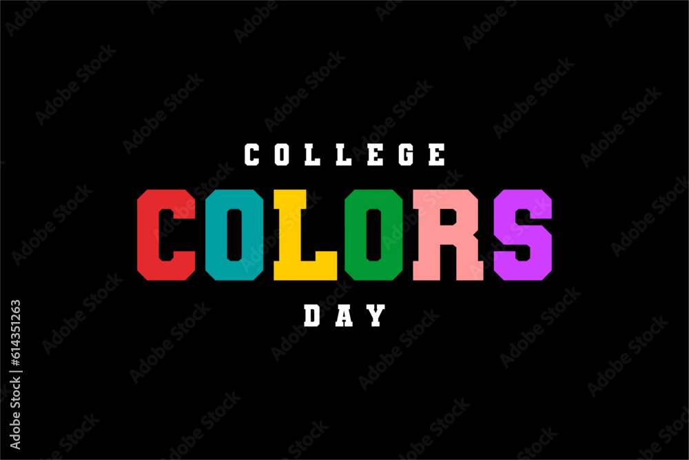 national College Colors Day background template Holiday concept