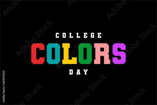 national College Colors Day background template Holiday concept