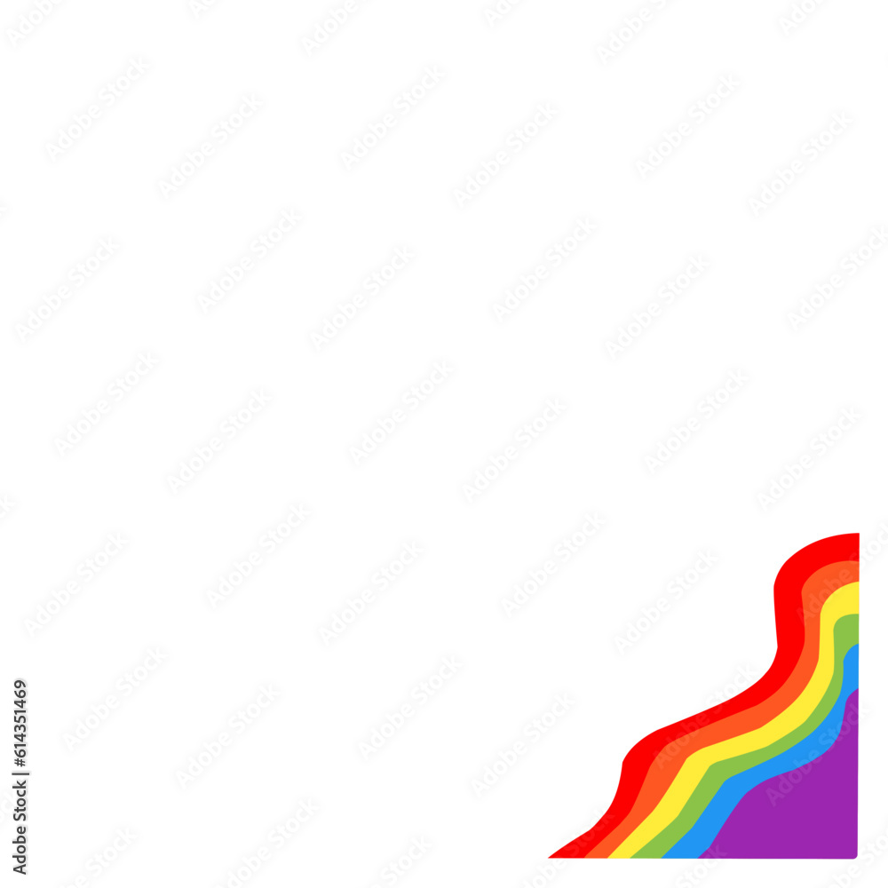 Rainbow Corner Border Rainbow Corner Border