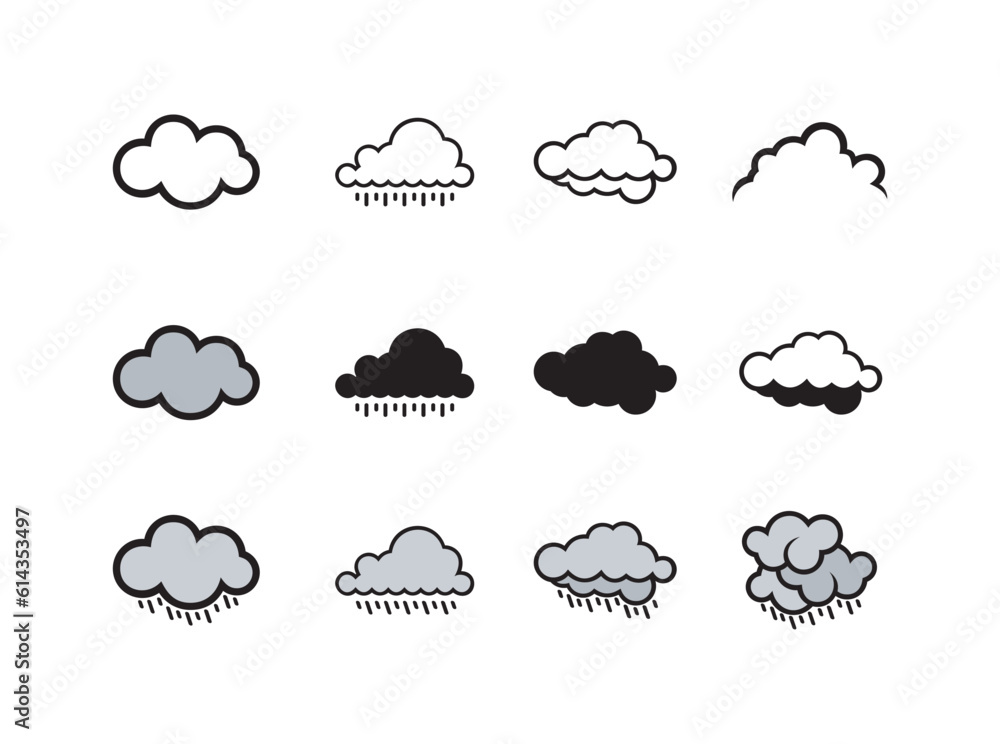 cloud and weather icons collection cloud and weather icons collection