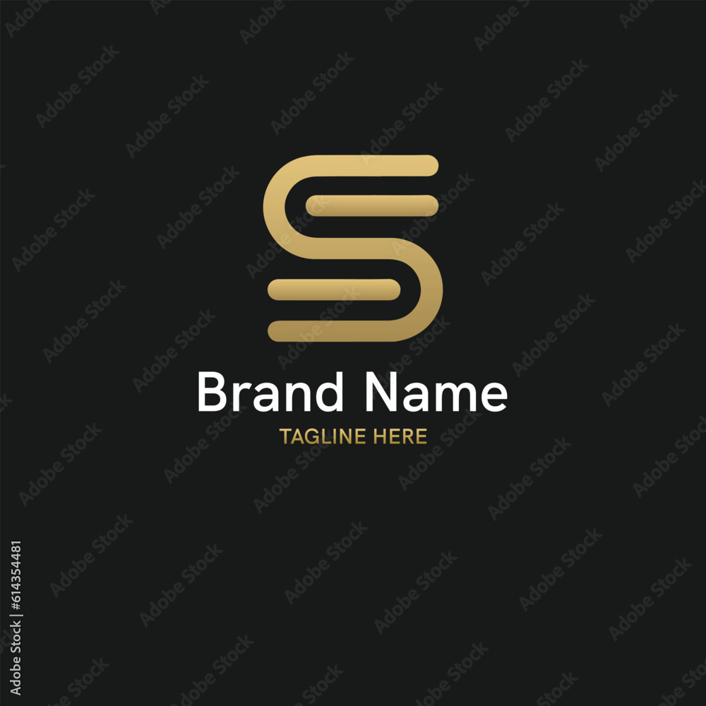 Creative Initial Logo Concepts with letter S