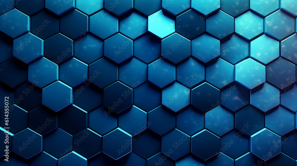 Abstract hexagon sapphire blue background, honeycomb Abstract hexagon sapphire blue background, honeycomb
