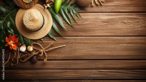 Wood background with holiday concept