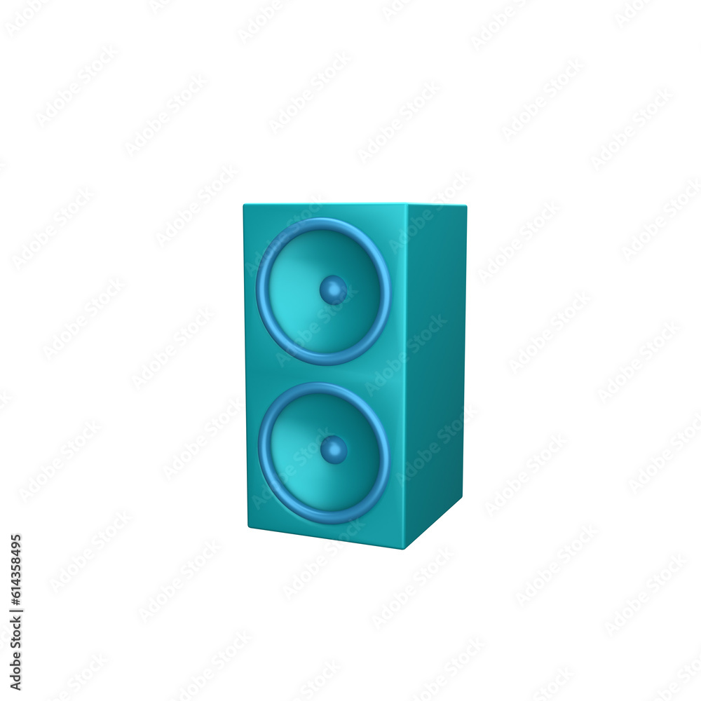 3d icon rendered sound speaker object 3d icon rendered sound speaker object