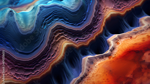 Cosmic geode, abstract wallpaper - Generative AI