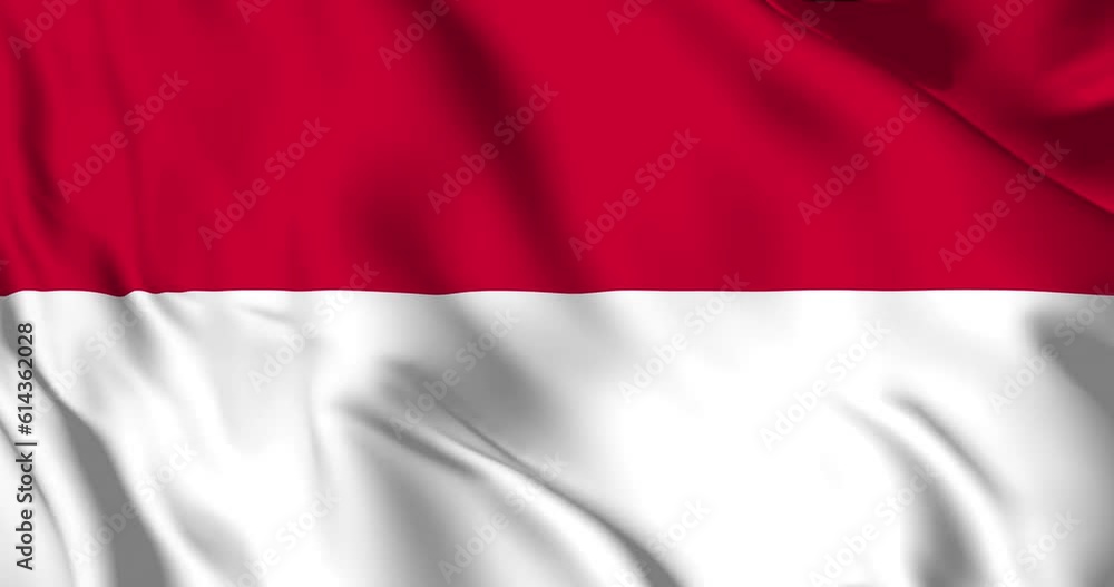 Monaco flag. Flag background of Monaco. 4k 60fps Monaco flag. Flag background of Monaco. 4k 60fps