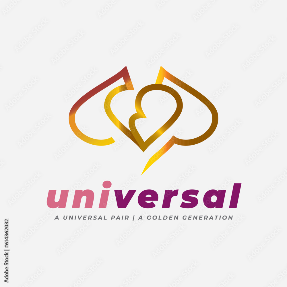 Universal Lovers and Heart Foundation Logo Universal Lovers and Heart Foundation Logo