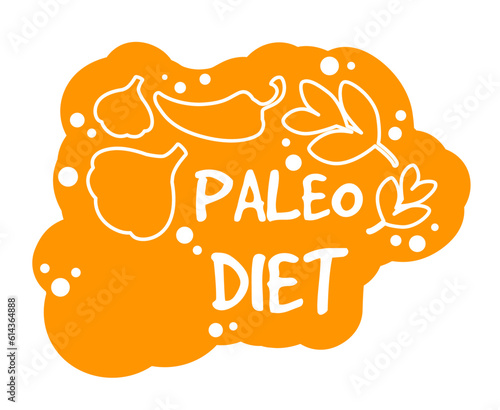 Paleo diet, organic ingredients and healthy eating